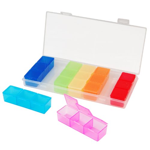 Trixes Contenitore Dispenser Porta Pastiglie E Pillole Organizzazione Medicine 7 Giorni