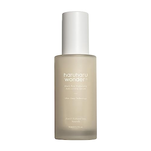 Haruharu Wonder Black Riso Siero Antirughe Ialuronico 1.6 Fl. Once / 50 Ml | Cura Delle Rughe, Rassodamento Della Pelle