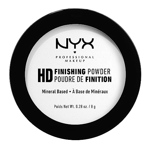 Nyx Professional Makeup High Definition Finishing Powder, Cipria In Polvere Compatta, Opacizzante, Finish Matte, Tonalità Translucent