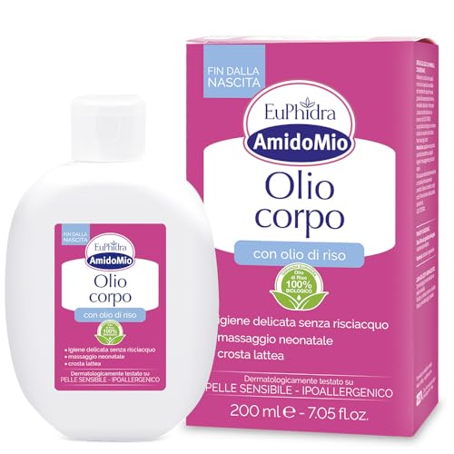 Amido Mio Olio Corpo, Rimuove La Crosta Lattea Dei Neonati, 200 Millilitri