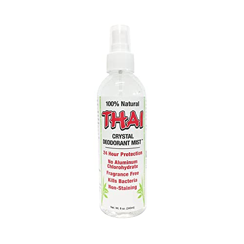 Thai Deodorante Pietra Thai Crystal Mist Pump, 8 Oncia Fluida