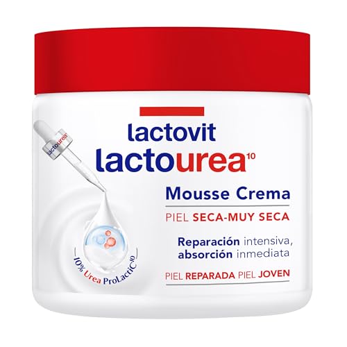 Lactovit - Mousse Crème Idratante Lactourea Per Corpo E Viso 24 Ore Durata, Per Pelli Secche E Molto Secche - 400 Ml