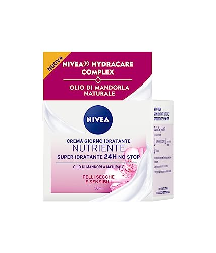 Nivea Essentials Super Idratante 24H Nutriente, Crema Giorno Viso Per Pelli Secche E Sensibili, 50 Ml