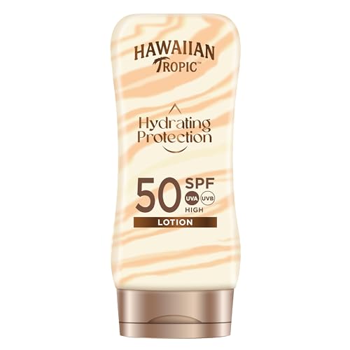 Hawaiian Tropic, Lozione Solare Hydrating Protection Sunscreen Spf 50, 180 Ml