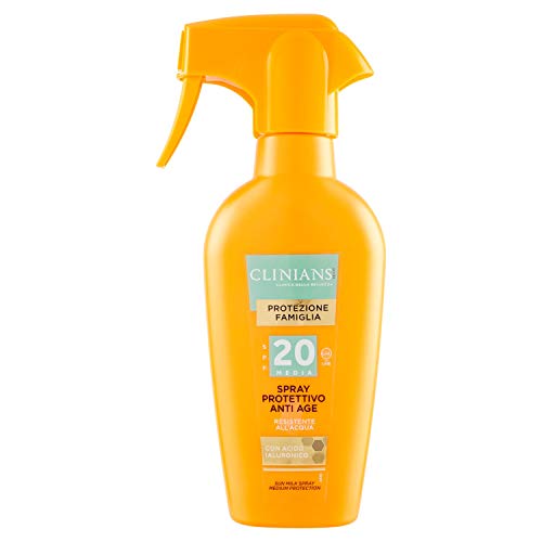 Clinians Solare Spray Protettivo Formato Famiglia Spf 20 250Ml, 250Ml