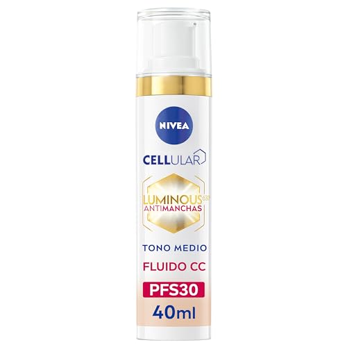 Nivea Luminous 630 Antimacchia Fluido Cc Spf30 3-En-1 (1 X 40 Ml), Cc Cream Con Tripla Azione, Crema Solare Viso Con Colore, Tono Medio