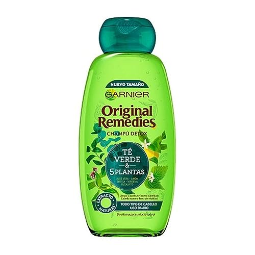 Garnier Original Remedies Té Verde & 5 Plantas Champú Para Pelo Normal - 300 Ml