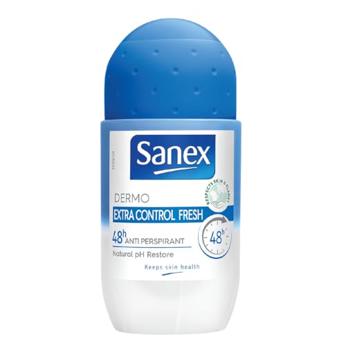Sanex Deodorante, Dermo Extra-Control Deo Roll-On - 50 Ml