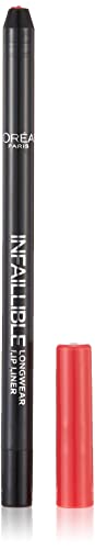 L'Oréal Paris Infallibile Lip Liner Matita Labbra A Lunga Tenuta, 102 Darling Pink