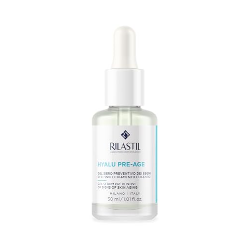 Rilastil Hyalu Pre-Age Gel Siero Idratante Intensivo E Anti Età, Con Acido Ialuronico, Ad Azione Antipollution, 30 Ml