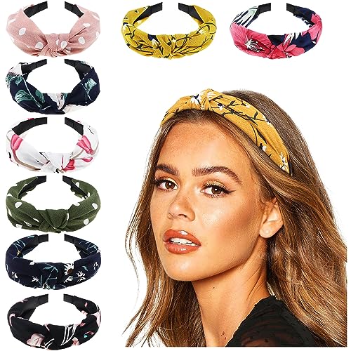 Dreshow 8 Pezzi Fasce Per Capelli Elastica Turbante Fascia Capelli Cerchietti Annodato Fasce Accessori Capelli Per Donna E Ragazza