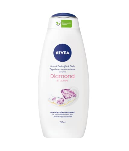 Nivea Bagno Care & Diamond 3 X 750 Ml, Bagno Crema Delicata Con Polvere Di Diamanti E Calla Bianca, Bagnoschiuma Cremoso E Setoso Per Una Pelle Morbid