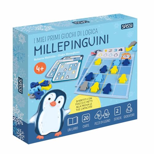 Millepinguini. I Miei Primi Giochi Di Logica. Ediz. A Colori. Con 20 Carte. Con 32 Sagome Di Legno