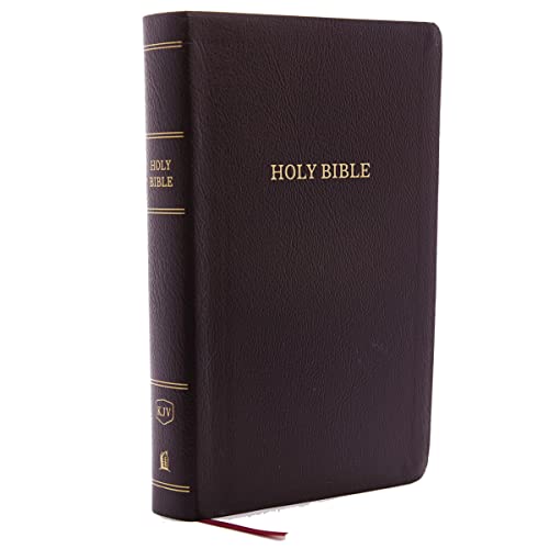 The Holy Bible: King James Version, Reference, Personal Size Giant Print, Burgundy Bonded Leather, Red Letter Edition