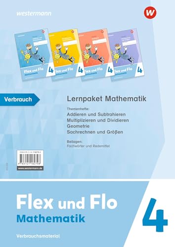 Flex Und Flo 4. Lernpaket Mathe (Verbrauch) 2021: Ausgabe 2021