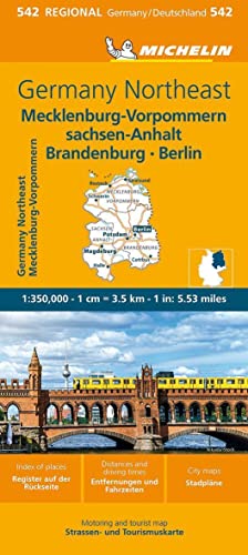 Germania Nord Est: Straßen- Und Tourismuskarte 1:350.000; Auflage 2018: 542