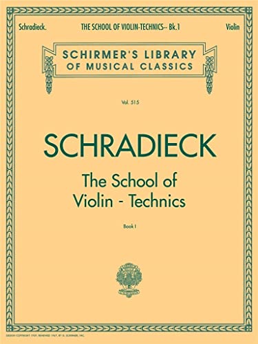 School Of Violin Technics - Book 1: Exercises For Promoting Dexterity [Lingua Inglese]