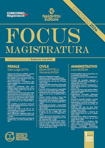 Focus Concorso Magistratura Novembre 2023-2024
