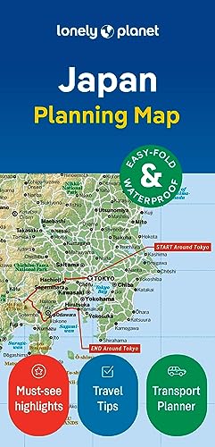 Lonely Planet Japan Planning Map