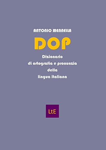 Dop Dizionario Di Ortografia E Pronunzia Della Lingua Italiana