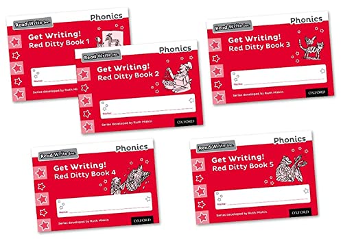 Get Writing! Red Ditty Books 1-5 Mixed Pack Of 5