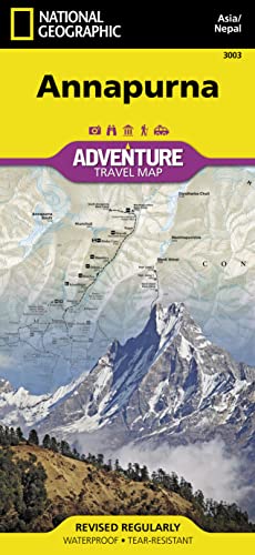 National Geographic Adventure Map Annapurna: Nepal [Lingua Inglese]: Travel Maps International Adventure Map