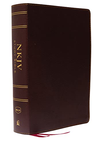 Nkjv Study Bible: New King James Version, Burgundy, Bonded Leather: The Complete Resource For Studying God S Word: Full-Color Edition: Comfort Print