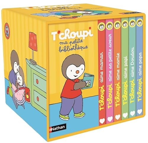 Ma Petite Bibliothèque T'Choupi: Contient 6 Livres : T'Choupi Aime Maman ; T'Choupi Aime Papa ; T'Choupi Aime Sa Petite Soeur ; T'Choupi Aime Mamie ; 