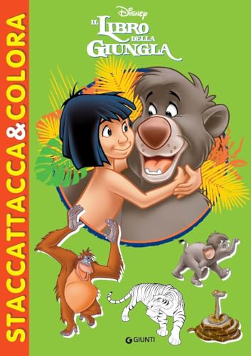 Il Libro Della Giungla. Staccattacca & Colora. Con Adesivi. Ediz. Illustrata