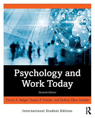 Psychology And Work Today: International Student Edition