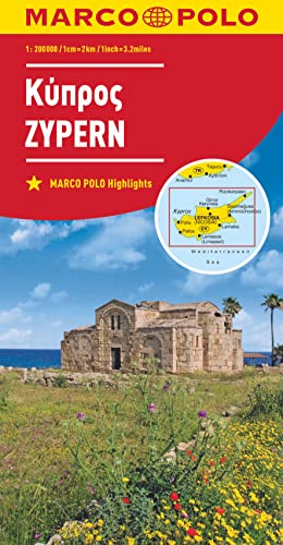Marco Polo Cyprus: Wegenkaart 1:200 000