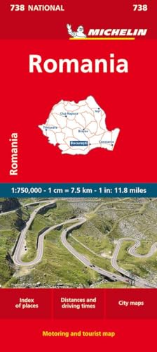 Roumanie: Straßen- Und Tourismuskarte 1:750.000: 738