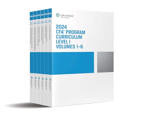 2024 Cfa Program Curriculum Level I: Quantitative Methods, Economics / Portfolio Management, Corporate Issuers, Financial Statement Analysis / ... Por