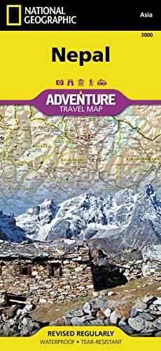 National Geographic Adventure Map Nepal: Travel Maps International Adventure Map
