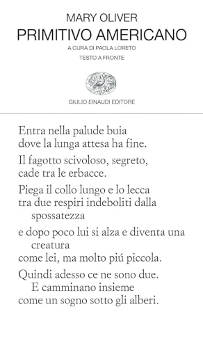 Primitivo Americano. Testo Inglese A Fronte