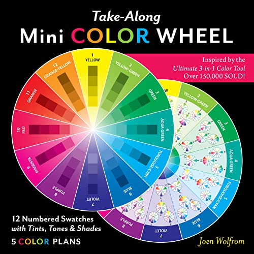Take-Along Mini Color Wheel: 12 Numbered Colors With Tints, Tones & Shades: 5 Color Plans
