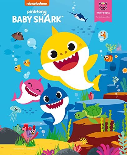 Baby Shark Tin Box. Il Cofanetto Di Metallo Con Quattro Libri E Tantissimi Sticker. Da 3 Anni