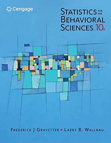 Statistics For The Behavioral Sciences