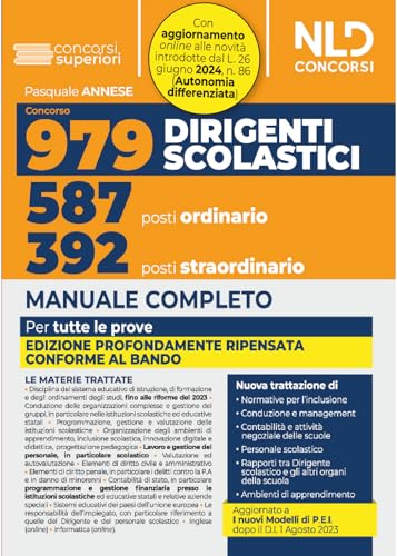 Concorso 979 Posti Dirigente Scolastico. Manuale Completo Per La Prova Preselettiva, Scritta E Orale 2023. Con Espansione Online
