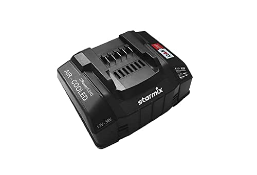 Starmix Caricatore Rapido Asc 145 (Caricatore Per Batterie Agli Ioni Di Litio, Tensione Della Batteria 12-36 V, Corrente Di Carica 8 A, Tecnologia Air