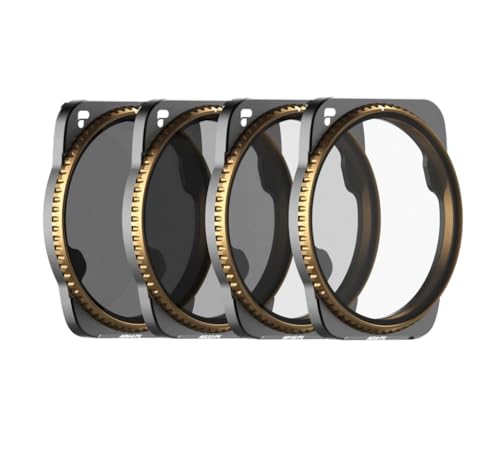 Polarpro - Dji Air 3 Vivid Collection (Nd8/Pl, Nd16/Pl, Nd32/Pl, Nd64/Pl) - Set Di Filtri A Densità Neutra Per Dji Air 3