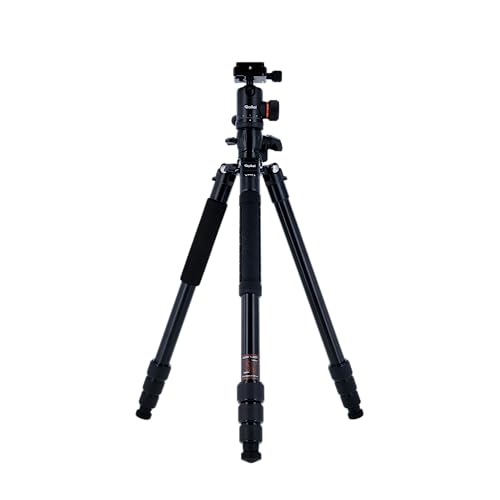 Rollei C5I Makro Pro I Carbon Treppiede I Nero I Testa A Sfera 3D I Monopiede I Supporto Per Smartphone I Piastra A Sgancio Rapido I Colonna Centrale