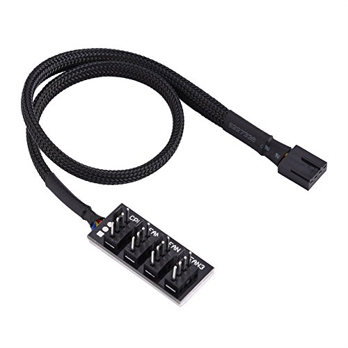 Hub Per Ventole Pwm A 4 Pin, Ventole Per Pc Hub A 4 Vie Con Cavo Splitter Per Splitter, Adattatore Cpu/Custodia Per Computer Ventola Multi Splitter Pe