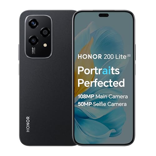 Honor 200 Lite 5G 8Gb/256Gb Nero (Nero Mezzanotte) Doppia Sim