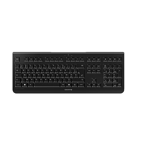 Cherry Kw 3000, Tastiera Senza Fili Con Tastierino Numerico, Layout Per La Francia (Azerty), Wireless 2,4 Ghz, Tasti Silenziosi, Design Piatto, Alimen