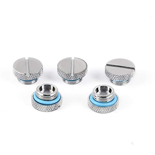 Tonysa Fosa G1/4 Tappo Tappo Acqua Raccordo Tappo Tappo Tappo Per Sistema Di Raffreddamento Ad Acqua Pc (5 Pezzi)