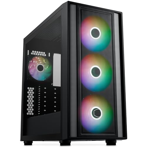 Cooler Master Masterbox 600 Case Mid-Tower E-Atx Airflow - Back Connect Mb E Predisposizione Radiatore 420 Mm, 3 Argb Pwm 140Mm E 1 X 120Mm Preinstall
