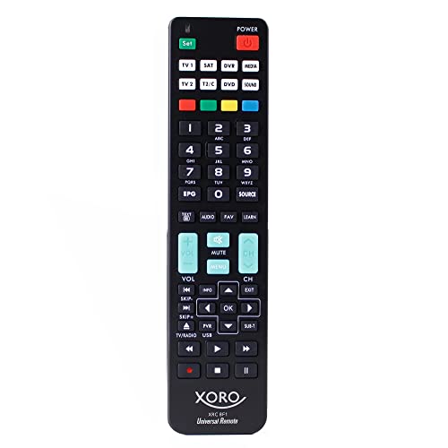 Xoro Telecomando Universale Xrc 8F1 Controlla Facilmente Oltre 1000 Dispositivi Di Diversi Produttori, Funzione Di Apprendimento Flessibile, 8 Disposi