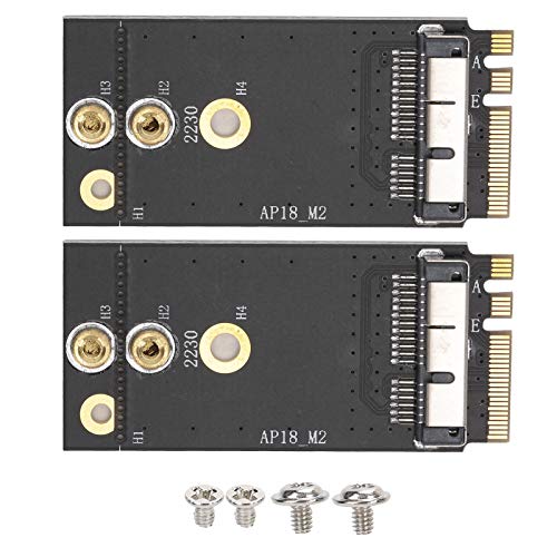 Goshyda Adattatore Da 2 Pezzi Per Os X A Ngff, Per Scheda Di Rete Wireless Os X Convertita In Chiave Ngff E O Ngff M2, Per Bcm943224Pciebt, Bcm94360Cs