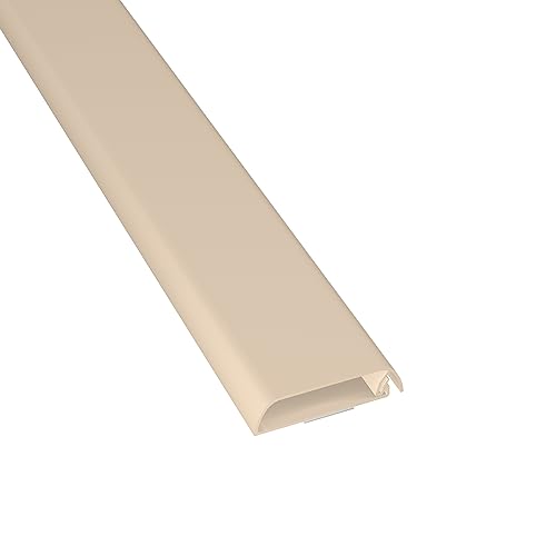 D-Line Canalina, Copricavi Per Parete, Cavo Tv Ordinato, Verniciabile, Autoadesivo, Design Monopezzo Incernierato - 1 X 60 Mm (P) X 15 Mm (A) Per 1 M